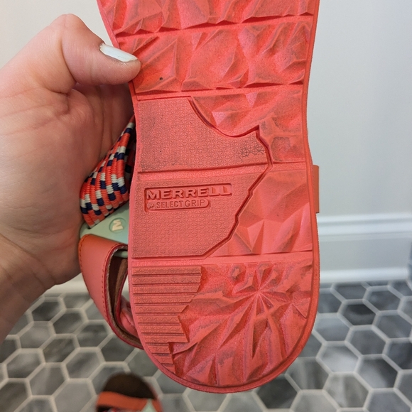 Merrell Around Town Sunvue Coral Strappy Hiking Outdoor Sandals Size 6 Women's - Picture 11 of 12
